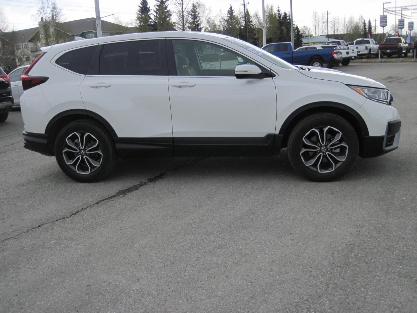 2022 white /Tan Honda CR-V EX-L AWD (2HKRW2H8XNH) , automatic transmission, located at 9530 Old Seward Highway, Anchorage, AK, 99515, (907) 349-3343, 61.134140, -149.865570 - Low miles On this Honda CR-V EX-l Sunroof, remote start come take a test drive. - Photo#2